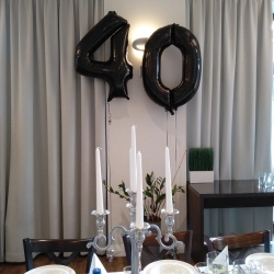 dekoracja sali na czterdzieste urodziny