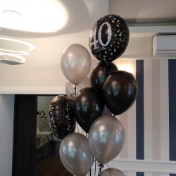 balony i dekoracje na 40