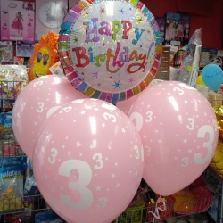 balony na trzecie urodziny