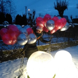 balony chromowane z helem