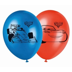 Balony z bajki Auta (Cars) 8 szt. 25 cm