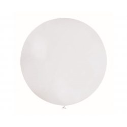Balon Gigant pastelowy Biały Kula 90 cm