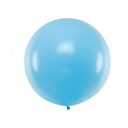Balon Gigant pastelowy Kula Błękitna 100 cm