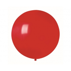 Balon Gigant pastelowy Kula Czerwony 75 cm