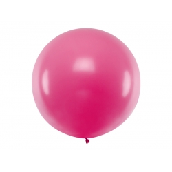 Balon Gigant pastelowy Kula Różowa Fuksja 100 cm