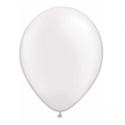 Balony metaliczne Perłowo - Białe 28 cm 1 szt Idealne Na Hel