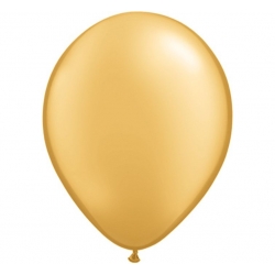 Balony metaliczne Złote 28 cm 1 szt Dekoracje na chrzest komunię ślub