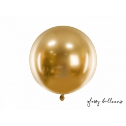Balon chromowany Złoty glossy Kula 60 cm