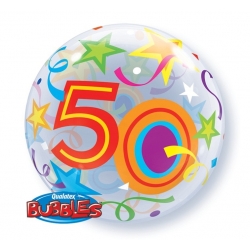 Balon Bubble Kula na 50 urodziny 56 cm