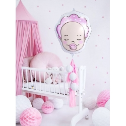 Balon foliowy Bobas Dziewczynka na Baby Shower 45 cm