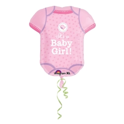 Balon foliowy różowe Body Baby Girl 55x60 cm
