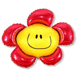 Balon foliowy Kwiatek Czerwony 60 cm