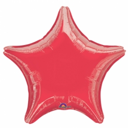 Balon foliowy Gwiazda Czerwona 46 cm