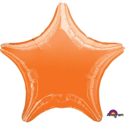 Balon foliowy Gwiazda Pomarańczowy 46 cm