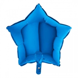 Balon foliowy Gwiazdka Niebieska 46 cm