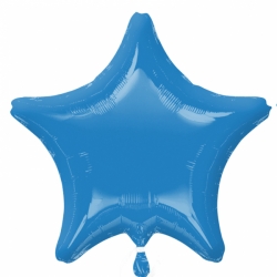 Balon foliowy Gwiazda Niebieska 46 cm