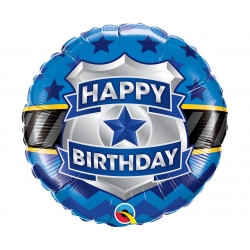 Balon foliowy na urodziny Happy Birthday Odznaka policyjna 46 cm