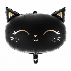 Balon foliowy Czarny Kotek 48x36 cm