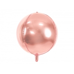 Balon foliowy Różowo - Złota Kula 40 cm