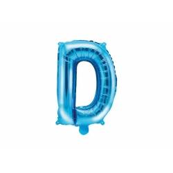 Balon foliowy Litera D Niebieski 35 cm Na powietrze