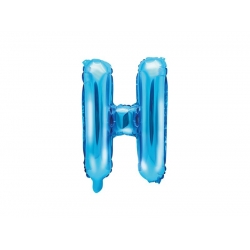 Balon foliowy Litera H Niebieski 35 cm Na powietrze