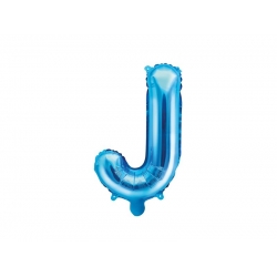 Balon foliowy Litera J Niebieski 35 cm Na powietrze