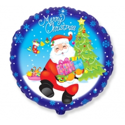 Balon foliowy Mikołaj Merry Christmas 46 cm