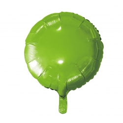 Balon foliowy Okrągły Zielony 45 cm