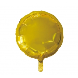 Balon foliowy Okrągły Złoty 45 cm