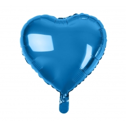 Balon foliowy Serce Niebieski 45 cm