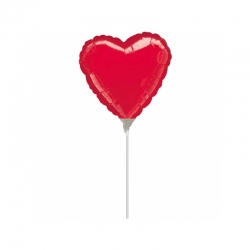 Balon foliowy Serce Czerwone 23 cm