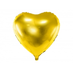 Balon foliowy Serce Złote 45 cm