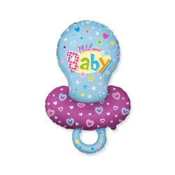 Balon foliowy Smoczek na Baby Shower 60 cm