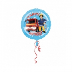 Balon foliowy Happy Birthday Strażak Sam 43 cm