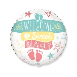 Balon foliowy na Baby Shower Welcome Baby 46 cm