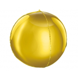 Balon foliowy Złota Kula 40 cm Dekoracja na hel