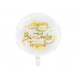Balon foliowy na urodziny Happy BIrthday 35 cm