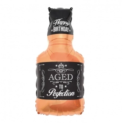 Balon foliowy Butelka Whisky Happy Birthday na Urodziny 93 cm
