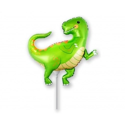 Balon foliowy Zielony Dinozaur Wesoły Tyranozaur 36 cm
