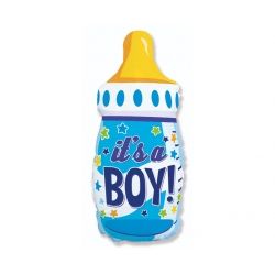 Balon foliowy na Baby Shower It's a Boy Butelka 80 cm