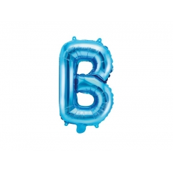 Balon foliowy Litera B Niebieski 35 cm Na powietrze