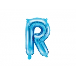 Balon foliowy Litera R Niebieski 35 cm Na powietrze