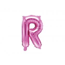 Balon foliowy Litera R Różowy 35 cm