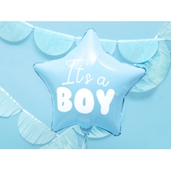 Balon foliowy Niebieska Gwiazda It's a Boy 48 cm