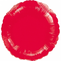 Balon okrągły Czerwony 43 cm Dekoracja