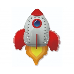 Balon foliowy Rakieta Kosmiczna Czerwona Kosmos 60 cm