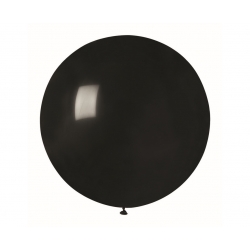 Balon Gigant pastelowy Kula Czarna 75 cm 1 szt
