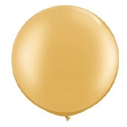 Balon Gigant metaliczny Kula Złoty 80 cm 1 szt