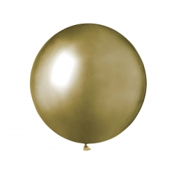 Balon chromowany Złoty Metaliczne Shiny 48 cm 1 szt.