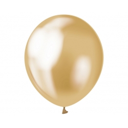 Balony metalizowane Platynowe Złote 30 cm 10 szt
